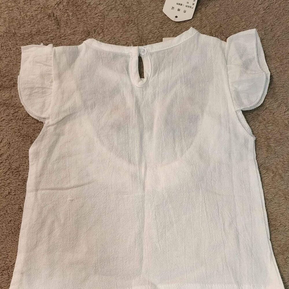 GIRLS SIZE 4 / 5 2pc SHIRT & SHORT Set Size Small Knot Shorts, Matching Set NEW - Picture 6 of 8